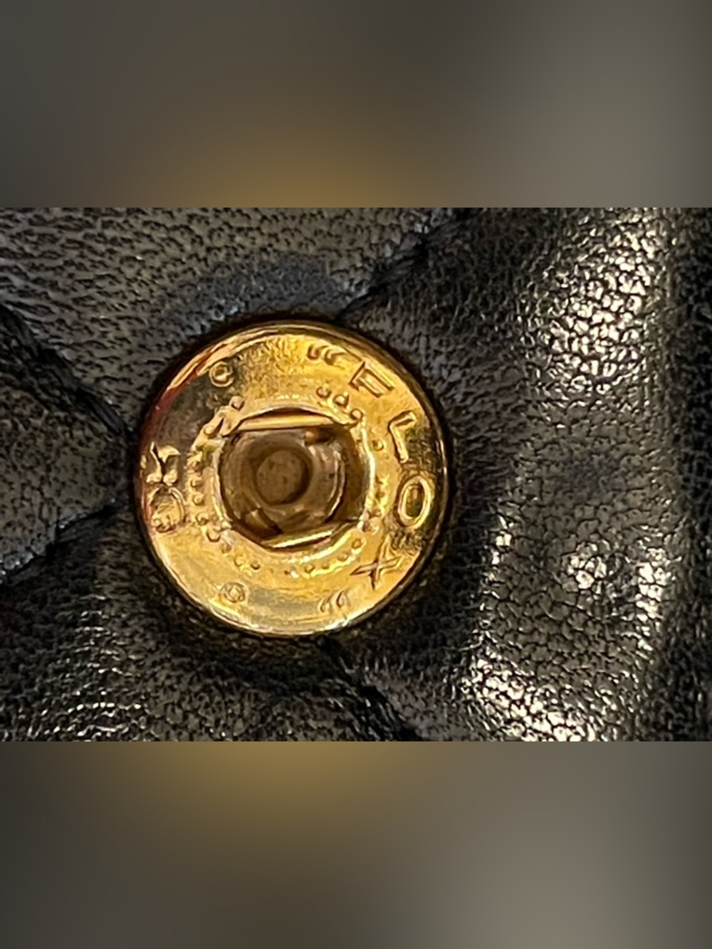 CHANEL Black Quilted Shoulder Bag with Gold Chain - Picture 14 of 16